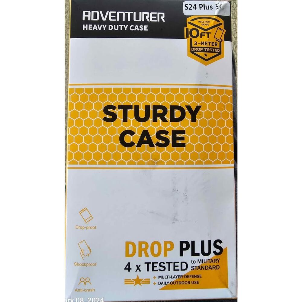 Adventurer Galaxy S24 Plus Heavy Duty Clear Phone Case Drop Tested